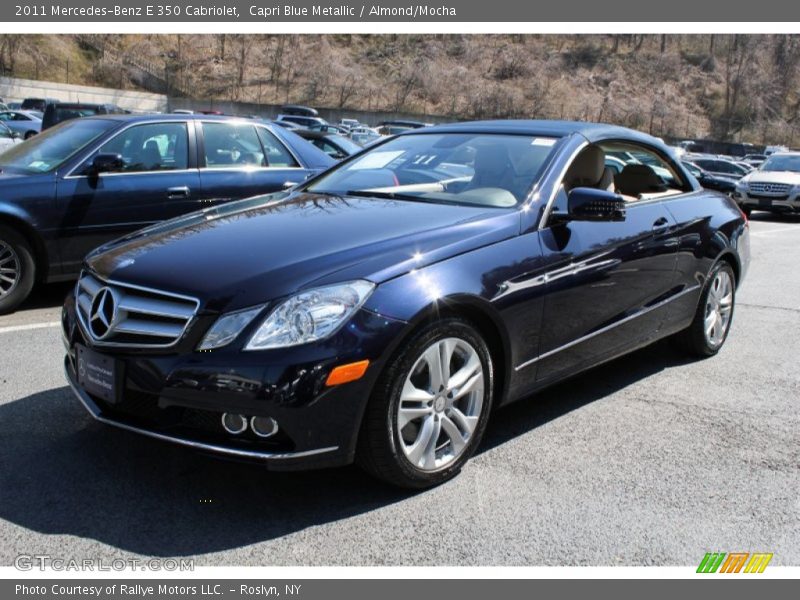 Capri Blue Metallic / Almond/Mocha 2011 Mercedes-Benz E 350 Cabriolet