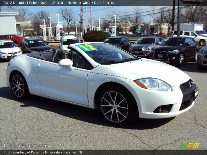 Northstar White / Dark Charcoal 2012 Mitsubishi Eclipse Spyder GS Sport