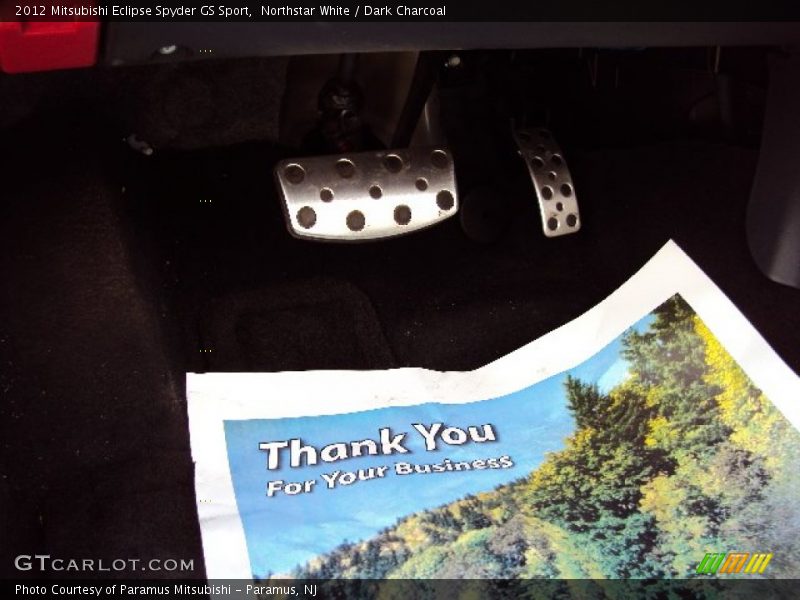 Northstar White / Dark Charcoal 2012 Mitsubishi Eclipse Spyder GS Sport