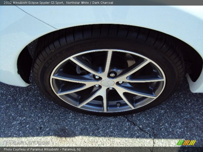 Northstar White / Dark Charcoal 2012 Mitsubishi Eclipse Spyder GS Sport