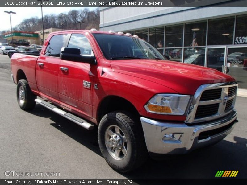 Flame Red / Dark Slate/Medium Graystone 2010 Dodge Ram 3500 SLT Crew Cab 4x4