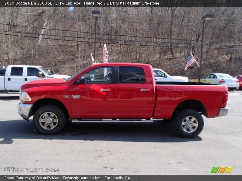 Flame Red / Dark Slate/Medium Graystone 2010 Dodge Ram 3500 SLT Crew Cab 4x4