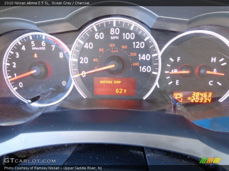Ocean Gray / Charcoal 2010 Nissan Altima 2.5 SL