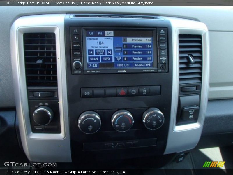 Flame Red / Dark Slate/Medium Graystone 2010 Dodge Ram 3500 SLT Crew Cab 4x4