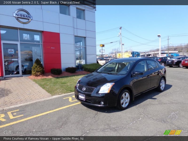 Super Black / Charcoal/Steel 2008 Nissan Sentra 2.0 S