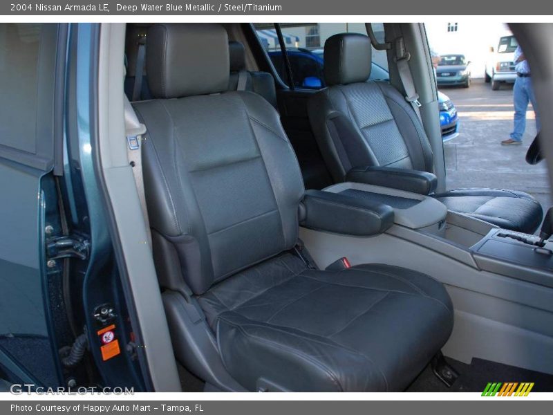 Deep Water Blue Metallic / Steel/Titanium 2004 Nissan Armada LE