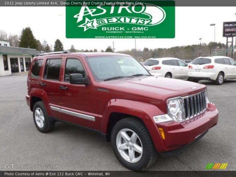 Deep Cherry Red Crystal Pearl / Dark Slate Gray 2012 Jeep Liberty Limited 4x4