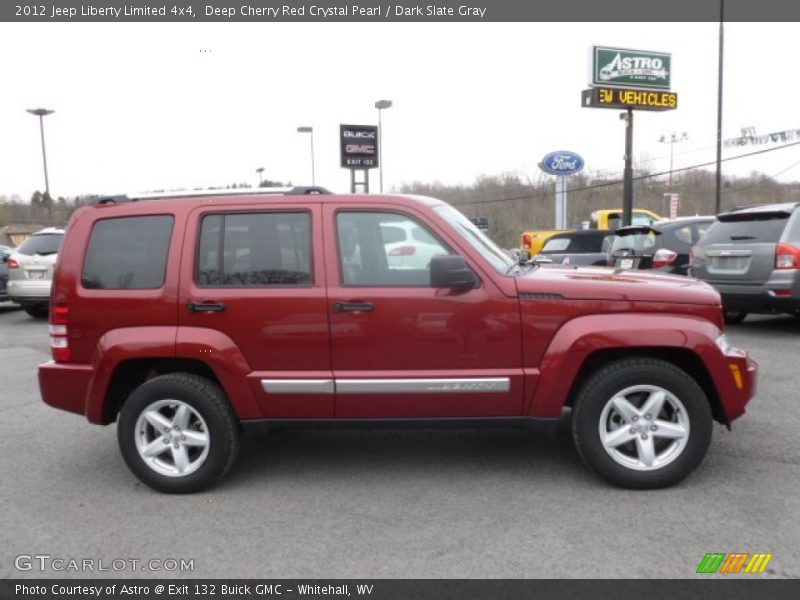 Deep Cherry Red Crystal Pearl / Dark Slate Gray 2012 Jeep Liberty Limited 4x4
