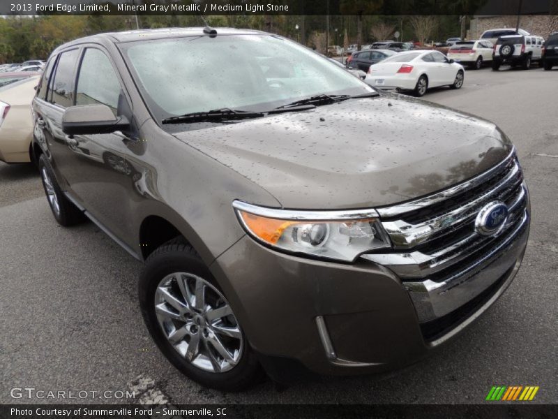 Mineral Gray Metallic / Medium Light Stone 2013 Ford Edge Limited