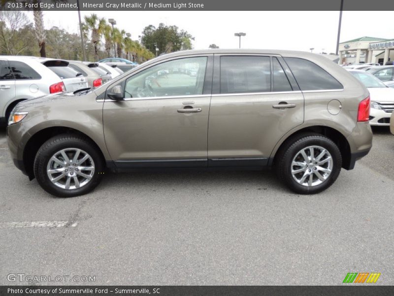 Mineral Gray Metallic / Medium Light Stone 2013 Ford Edge Limited