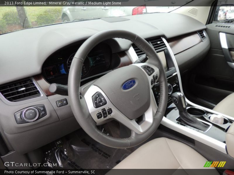Mineral Gray Metallic / Medium Light Stone 2013 Ford Edge Limited
