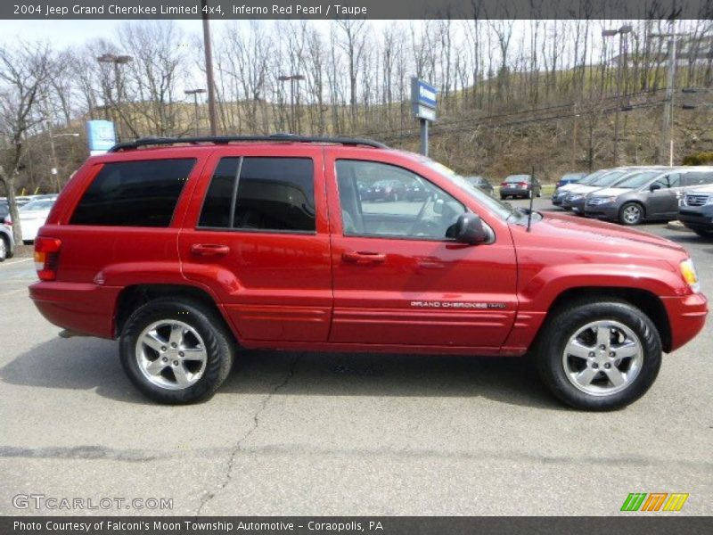  2004 Grand Cherokee Limited 4x4 Inferno Red Pearl