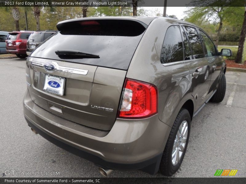 Mineral Gray Metallic / Medium Light Stone 2013 Ford Edge Limited