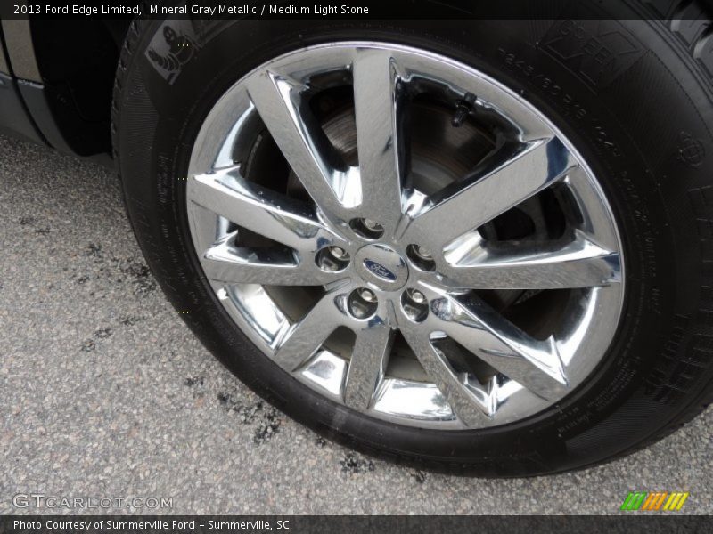 Mineral Gray Metallic / Medium Light Stone 2013 Ford Edge Limited