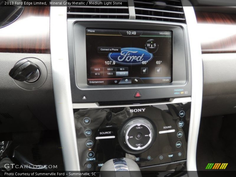 Mineral Gray Metallic / Medium Light Stone 2013 Ford Edge Limited