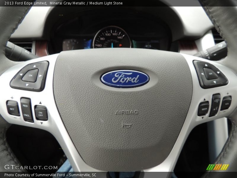 Mineral Gray Metallic / Medium Light Stone 2013 Ford Edge Limited