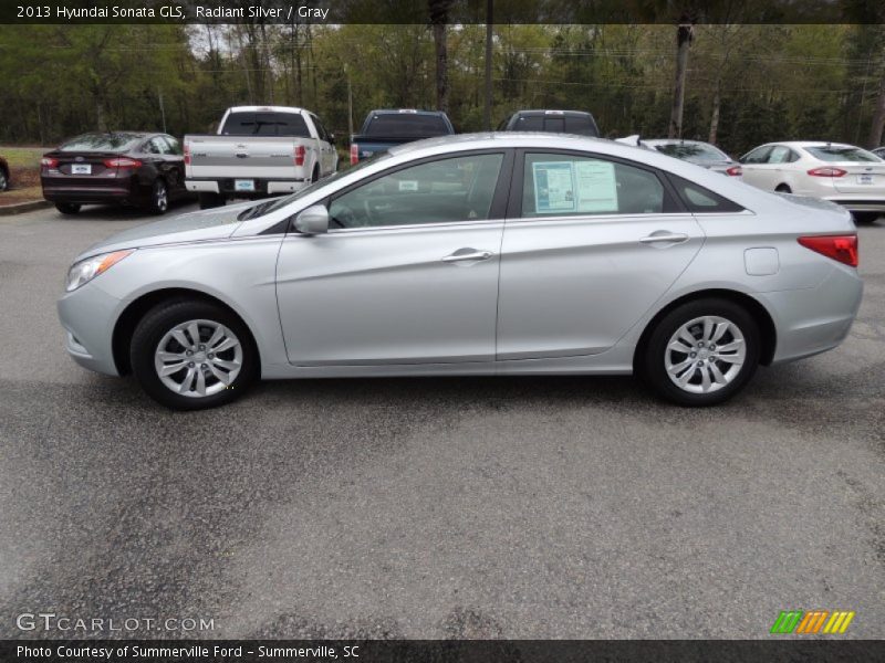 Radiant Silver / Gray 2013 Hyundai Sonata GLS