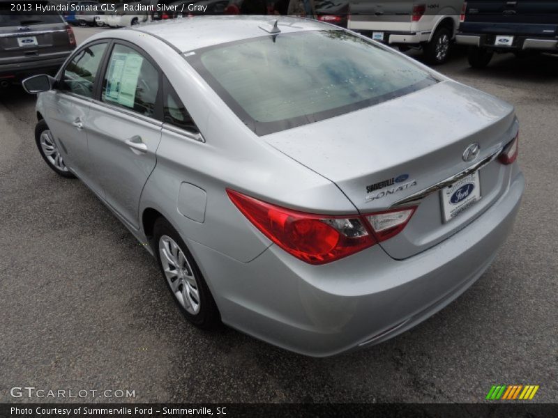 Radiant Silver / Gray 2013 Hyundai Sonata GLS