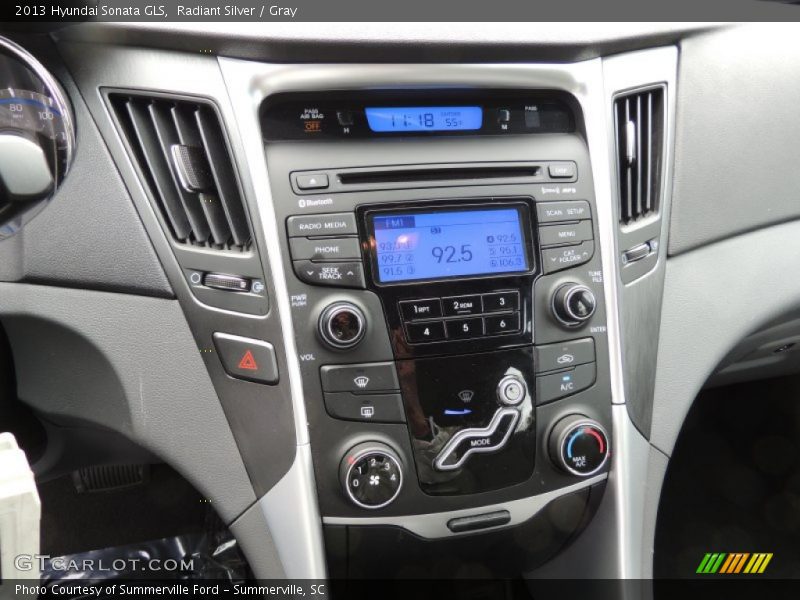 Radiant Silver / Gray 2013 Hyundai Sonata GLS