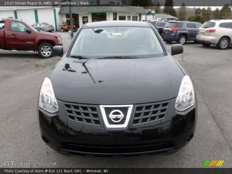 Wicked Black / Black 2010 Nissan Rogue SL AWD