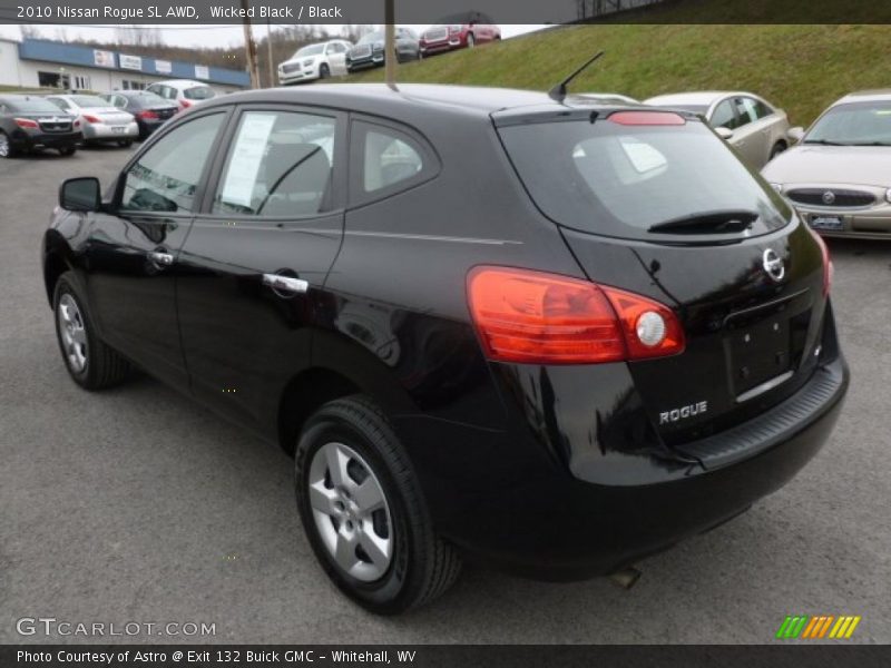 Wicked Black / Black 2010 Nissan Rogue SL AWD