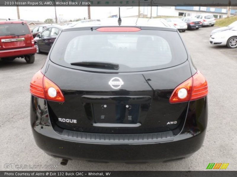 Wicked Black / Black 2010 Nissan Rogue SL AWD