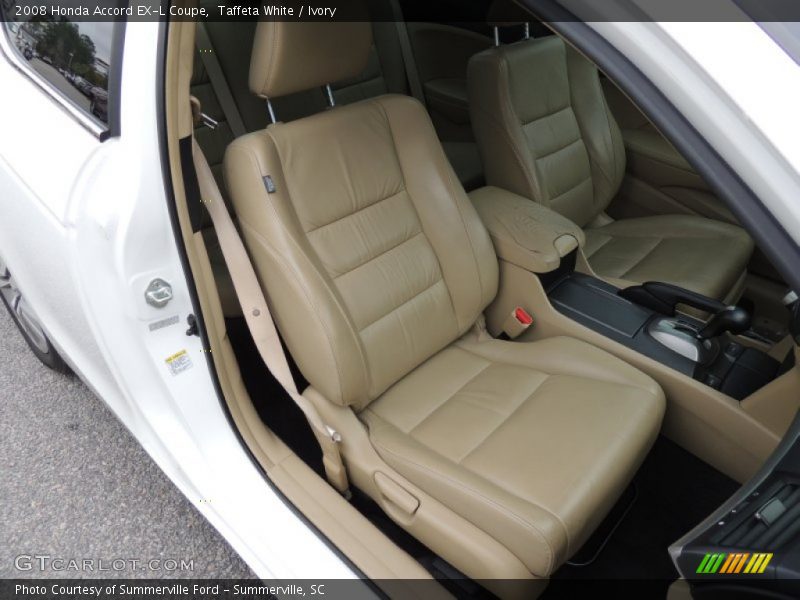 Front Seat of 2008 Accord EX-L Coupe