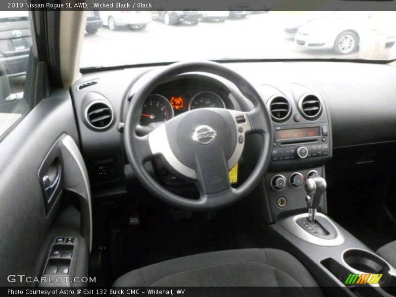 Wicked Black / Black 2010 Nissan Rogue SL AWD