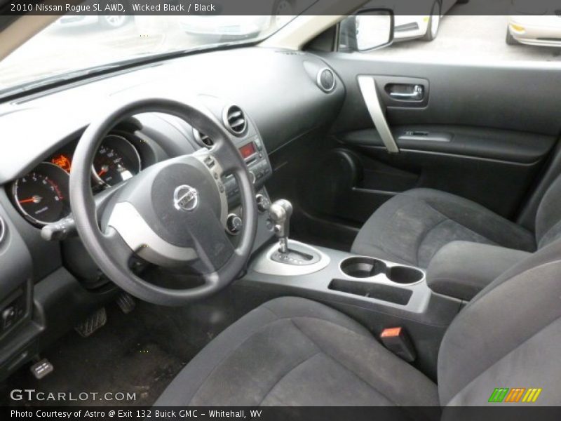 Wicked Black / Black 2010 Nissan Rogue SL AWD