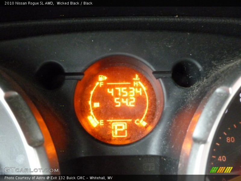 Wicked Black / Black 2010 Nissan Rogue SL AWD