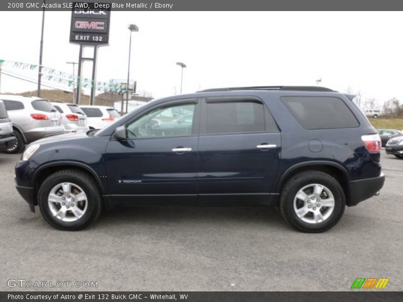 Deep Blue Metallic / Ebony 2008 GMC Acadia SLE AWD