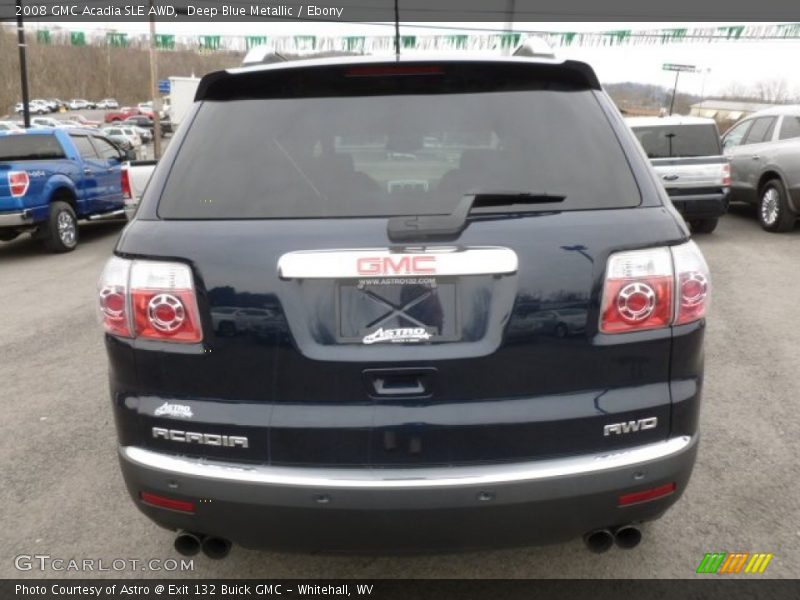 Deep Blue Metallic / Ebony 2008 GMC Acadia SLE AWD