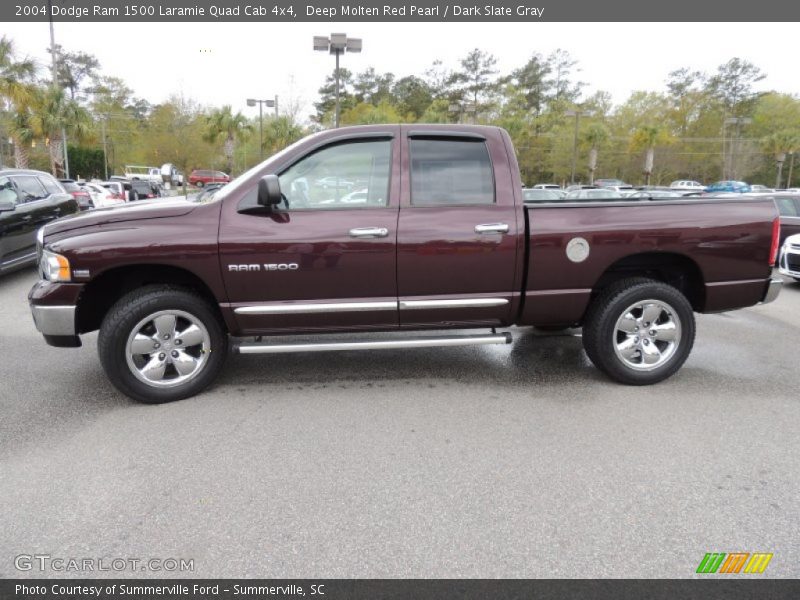  2004 Ram 1500 Laramie Quad Cab 4x4 Deep Molten Red Pearl