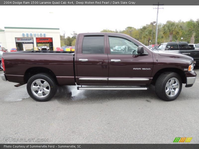 Deep Molten Red Pearl / Dark Slate Gray 2004 Dodge Ram 1500 Laramie Quad Cab 4x4
