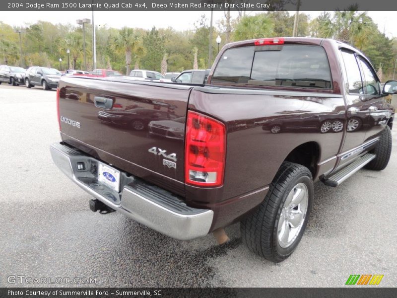Deep Molten Red Pearl / Dark Slate Gray 2004 Dodge Ram 1500 Laramie Quad Cab 4x4