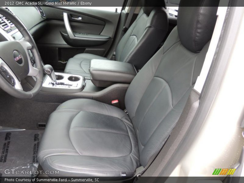 Gold Mist Metallic / Ebony 2012 GMC Acadia SL