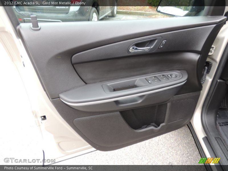 Gold Mist Metallic / Ebony 2012 GMC Acadia SL