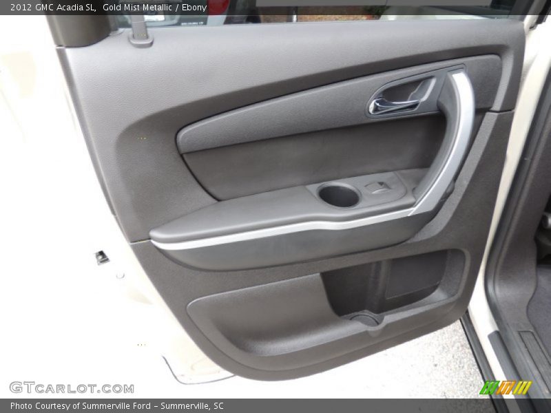 Gold Mist Metallic / Ebony 2012 GMC Acadia SL