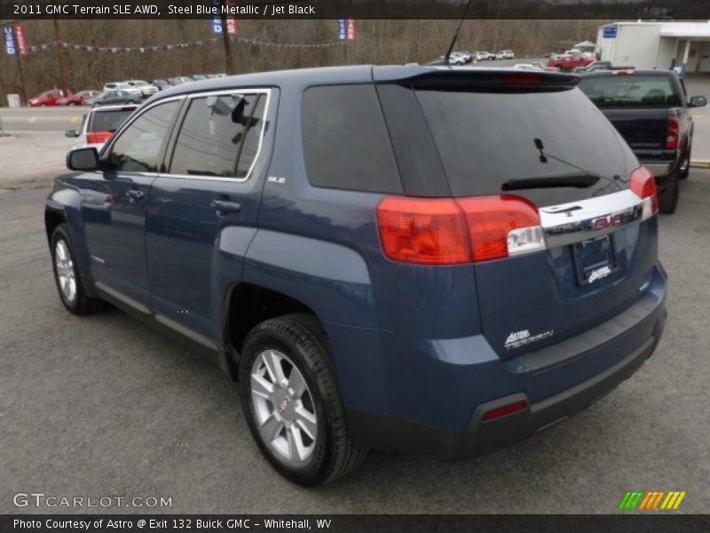 Steel Blue Metallic / Jet Black 2011 GMC Terrain SLE AWD