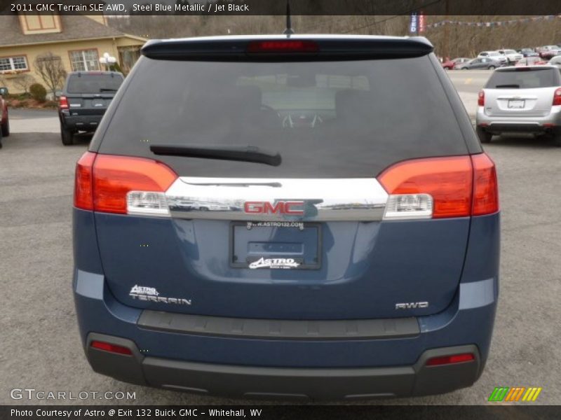 Steel Blue Metallic / Jet Black 2011 GMC Terrain SLE AWD