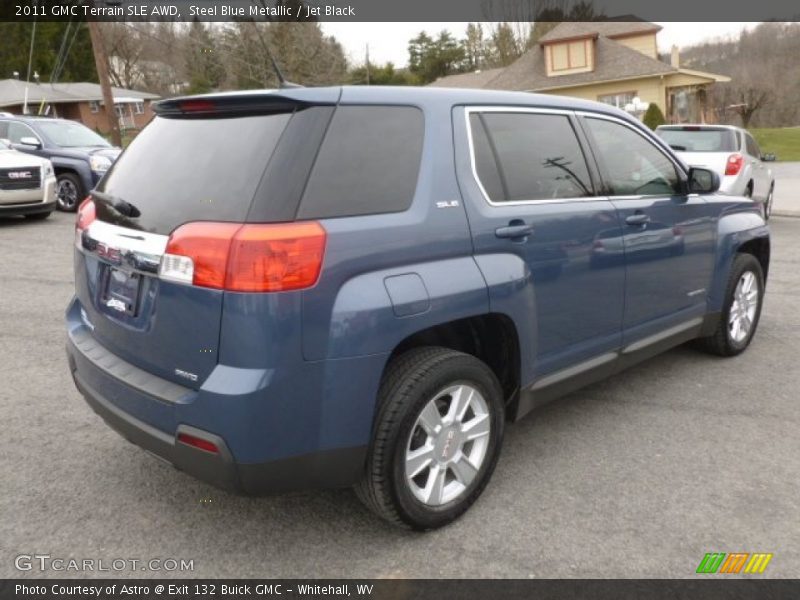 Steel Blue Metallic / Jet Black 2011 GMC Terrain SLE AWD