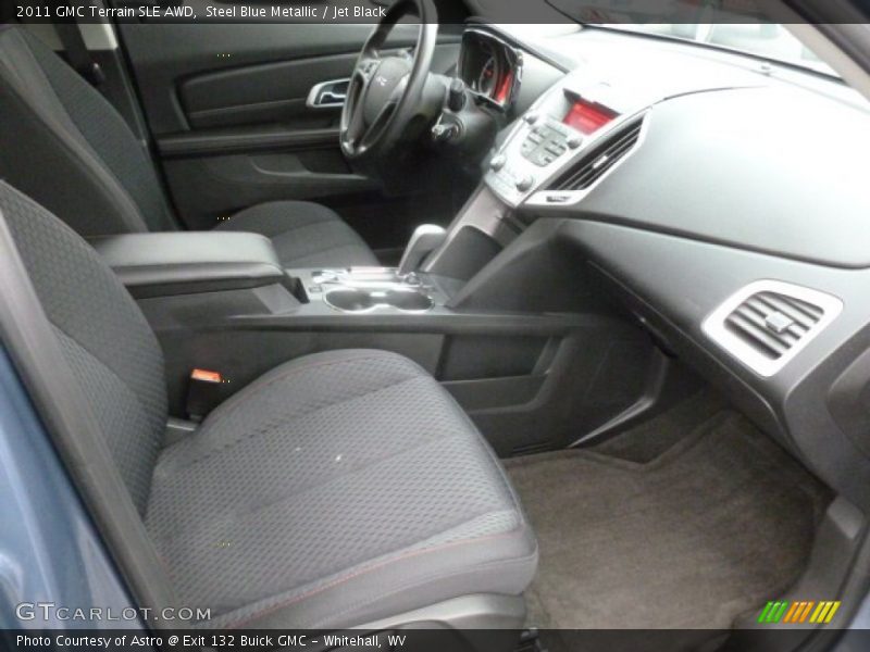 Steel Blue Metallic / Jet Black 2011 GMC Terrain SLE AWD
