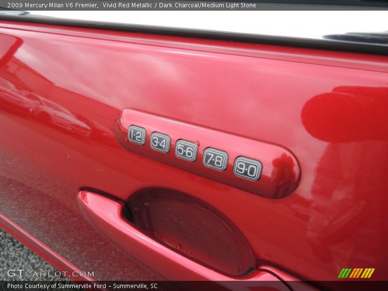 Vivid Red Metallic / Dark Charcoal/Medium Light Stone 2009 Mercury Milan V6 Premier