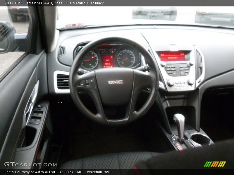 Steel Blue Metallic / Jet Black 2011 GMC Terrain SLE AWD