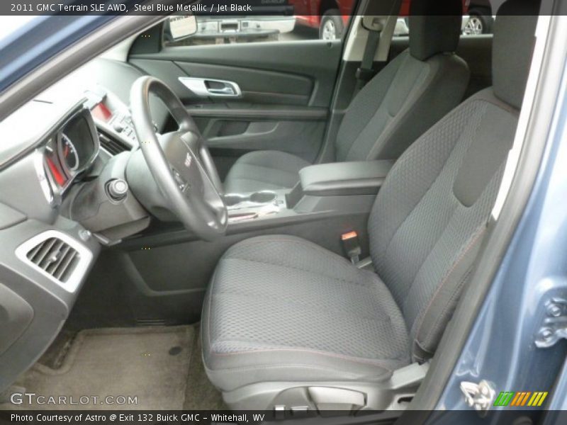 Steel Blue Metallic / Jet Black 2011 GMC Terrain SLE AWD
