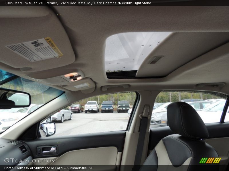 Vivid Red Metallic / Dark Charcoal/Medium Light Stone 2009 Mercury Milan V6 Premier