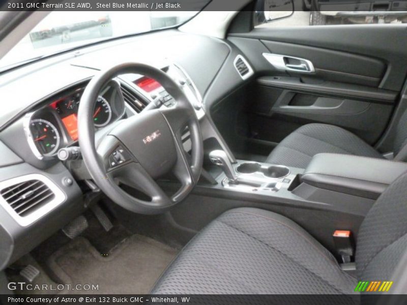 Steel Blue Metallic / Jet Black 2011 GMC Terrain SLE AWD