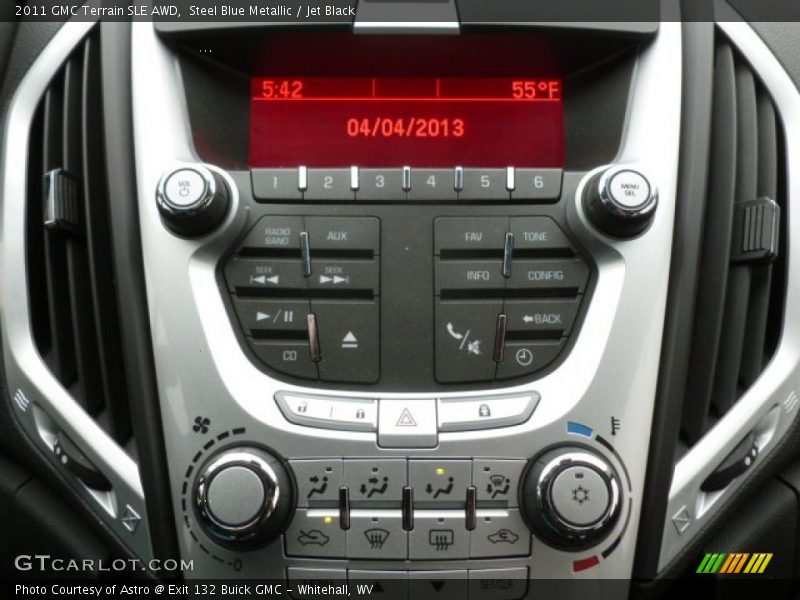 Steel Blue Metallic / Jet Black 2011 GMC Terrain SLE AWD