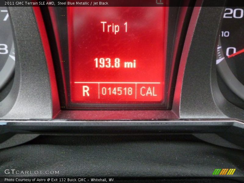 Steel Blue Metallic / Jet Black 2011 GMC Terrain SLE AWD