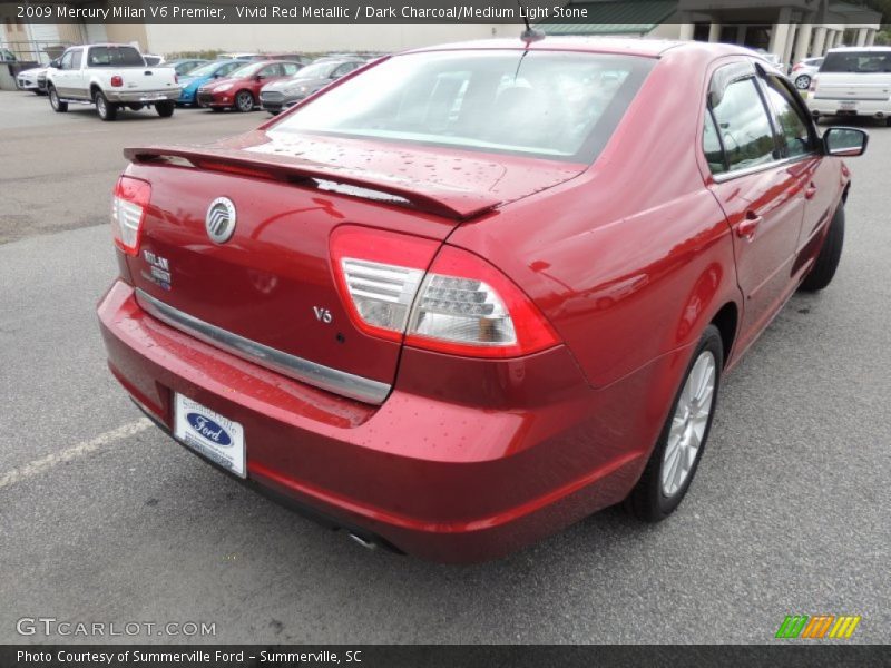 Vivid Red Metallic / Dark Charcoal/Medium Light Stone 2009 Mercury Milan V6 Premier